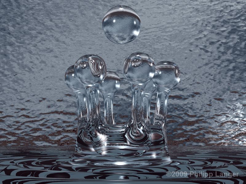 Einschlag Wassertropfen / Impact Water-Droplet / 2009